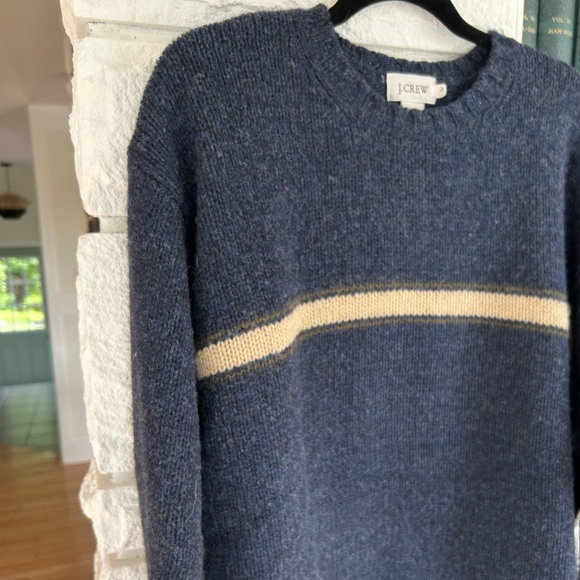 J Crew 100% Wool Oversized Crewneck Fall Winter Sweater - Picture 7 of 10